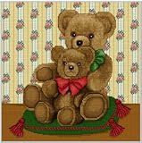 クロスステッチ図案　エレン「EMS053 Teddybear Mum」