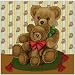 クロスステッチ図案　エレン「EMS053 Teddybear Mum」
