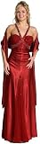 V-Strapped Beaded Long Formal Prom Dress