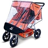 Tike Tech Double Trax360 Stroller Cover- Clear