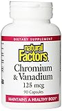 Natural Factors Chromium & Vanadium, 90 Caps