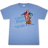 Captain Morgan Tell A Pirate By His Pose Blue Graphic TShirt