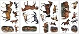 WILD HORSES APPLIQUES PEEL AND STICK