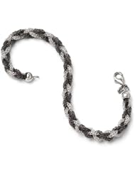 Leslies Sterling Silver Ruthenium plated Beaded Necklace with 2in ext.