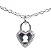 Tomas Sterling Silver Antique Style Heart Locket Necklace
