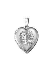 Sterling Silver Venus or Aphrodite "Goddess of Love" Locket 3/4 inch x 3/4 inch