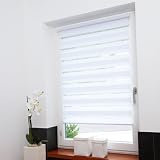 Produkt-Bild: Liedeco DUO Rollo Klemmfix | Rollo ohne Bohren mit Klemmtr&auml;ger | L&auml;nge 160 cm wei&szlig; 80 cm