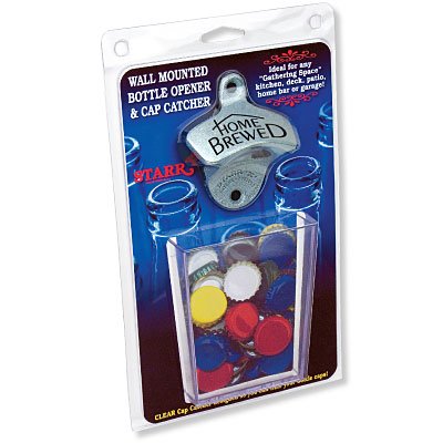 Home Brewed Opener / Small Clear Plastic Cap Catcher Set
