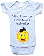WHEN I GROW UP I WANT TO BE A PUNKROCKER - BigBoyMusic Baby Designs - White, Blue or Pink Onesie / Baby T-shirt