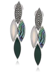 Judith Jack "Snake Bite" Sterling Silver, Marcasite, Multi-Drama Drop Earrings