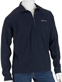 Berghaus Mens L/Sleeve Zip Neck Tech T - Eclipse SM