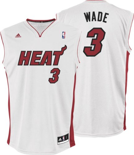 Dwyane Wade White Adidas NBA Revolution 30 Replica Miami Heat Youth Jersey