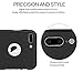 MYRIANN Ultra Slim Full Body Coverage Protection Hard Case with Tempered Glass Screen Protector for iPhone 7 plus(Black)