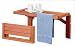 A and B Accessories FT28 Redwood Spa Folding Table - 27 Inch
