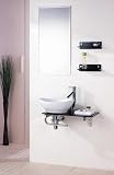 Contemporary Bathroom Vanity Set with Porcelain Sink and Faucet Wall-Mount CBV8108