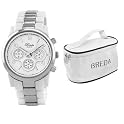 Women's Watch w/ Cosmetic Bag Set