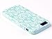 DandyCase 2in1 Hybrid High Impact Hard Sea Green Flower Pattern + Silicone Case Cover for Apple iPhone 5S & iPhone 5 + DandyCase Screen Cleaner