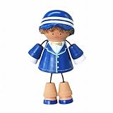 陶器人形 置物 オブジェ テラドールdeco Haru-kun 青色 完成品 Y137