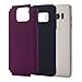 Galaxy S7 Edge Case, Pandawell [Corner Protection] Slim Thin Hybrid Dual Layer Shock Absorbing Impact Resist Case Cover for Samsung Galaxy S7 Edge - Purple/Black