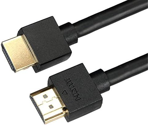 ECOVRCS 6ft High Speed HDMI Cable Supports Ethernet 3D, 4K*2K, Audio Return, 10.2Gbps, 2160P (Black OD:5.5mm)