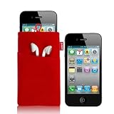 Poche kangourou MOFI pour iPhone 4S / iPhone 4 HD, ROUGE