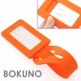 "BOKUNO" Silicone Luggage Tag (Orange)
