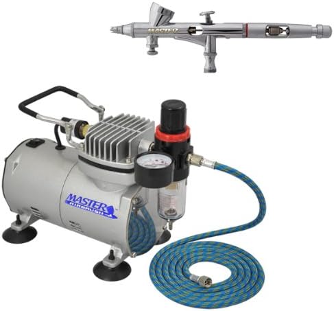 Master Airbrush Model G48 Airbrushing System with AirBrush-Depot TC-20 Tankless Air Compressor