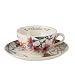 Spode Flowers of the Month Cup & Saucer 11 ounce - October (michaelmas daisy, dahlia, montbretia)