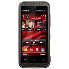 Nokia 5530 XpressMusic black red (WLAN, Touchscreen, 3D-Surround-Sound, Kamera mit 3,2 MP) Handy ohne Vertrag, ohne Branding, kein Simlock