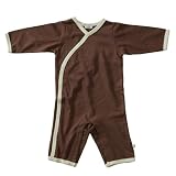Organic Kimono Onepiece by Baby Soy (0-3 months, Chocolate/Tea)