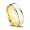 14k Gold Two-Tone Plain Men's Wedding Band 7mm.