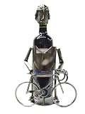 Wine Bottle Holder Metal Art Sculpture, Bicycle