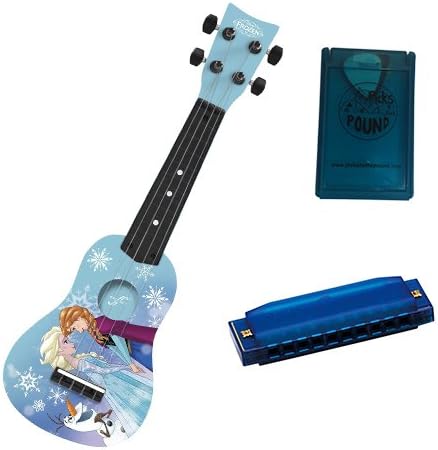Frozen Mini Guitar w/Pick Case &amp; Harmonica
