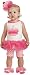 Mud Pie Baby-girls Newborn Cupcake Tunic and Shorties Set, Pink/White, 2T-3T