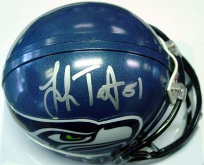 Lofa Tatupu Autographed/Hand Signed Seattle Seahawks Mini Helmet