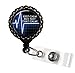 Keep Calm, Not That Calm Blue Black Retractable ID Tag Badge Reel