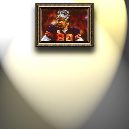 Completely Handpainted American Football Sport Painting, Custom Order FL9046, Oil on Canvas, with Option to Paint Jerry, Brett & Co. from Any Other Favorite Photograph or Picture, Unframed, Size 14'' x 20