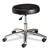 Medical Exam Stool without Back, 24-1/4 x 27-1/4 x 22, Black