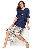 Jessica London Plus Size 3-Piece Pajamas By Dreams & Co. Nautical Dot,2X