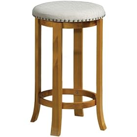 Click here to buy 30 Backless Bar Stool Natural Textrd Honey Oak by Home Decorators Collection.