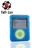 i-nique Tuff-Luv Apple Ipod Nano 3rd Gen 3G / Video Streetz pack - Twin Skin Combo Silicone skin case cover ( Belt Clip & sports armband) : Colour (Sea Breeze (Blue/Green))