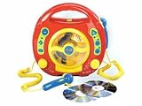 Happy People 11010 - CD-Player mit 2 Mikrofonen