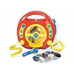 Happy People 11010 - CD-Player mit 2 Mikrofonen
