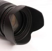 Sonnenblende Universal 58mm z.B f&uuml;r Canon EF-S 55-250mm 1:4,0-5,6 IS + Pro Lens Cap 58mm (Schnappdeckel)