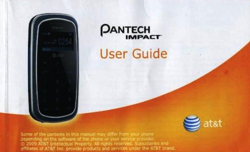 Pantech IMPACT User Guide (Item no. 5U000249C0A REV.00)