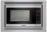 Bosch 800 HMB8060 1.5 cu. ft. Built-in Microwave with 1,000 Cooking Watts, Convection Cooking, 10 Power Levels, Sensor Cooking and Touch Control with Amber Display: Black