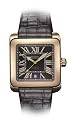 Rotary 702C Gents Rose Gold Automatic Black  Leather Strap Watch