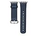 J&D Compatible for Apple Watch Series 1/2/3/4 42mm Modern Series Leather Strap Replacement Wrist Band with Metal Clasp Adapter for 42mm Series 1/2/3/4, Blue
