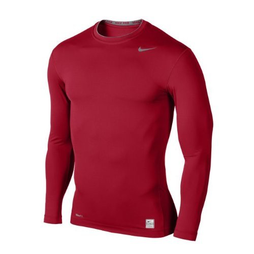 Nike Herren Shirt Long Sleeve Pro Core Tight Crew, varsity red/flint grey, XL, HN607648XL Preisvergleich