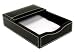 Rustic Genuine Black Leather 4"x6" Memo Holder